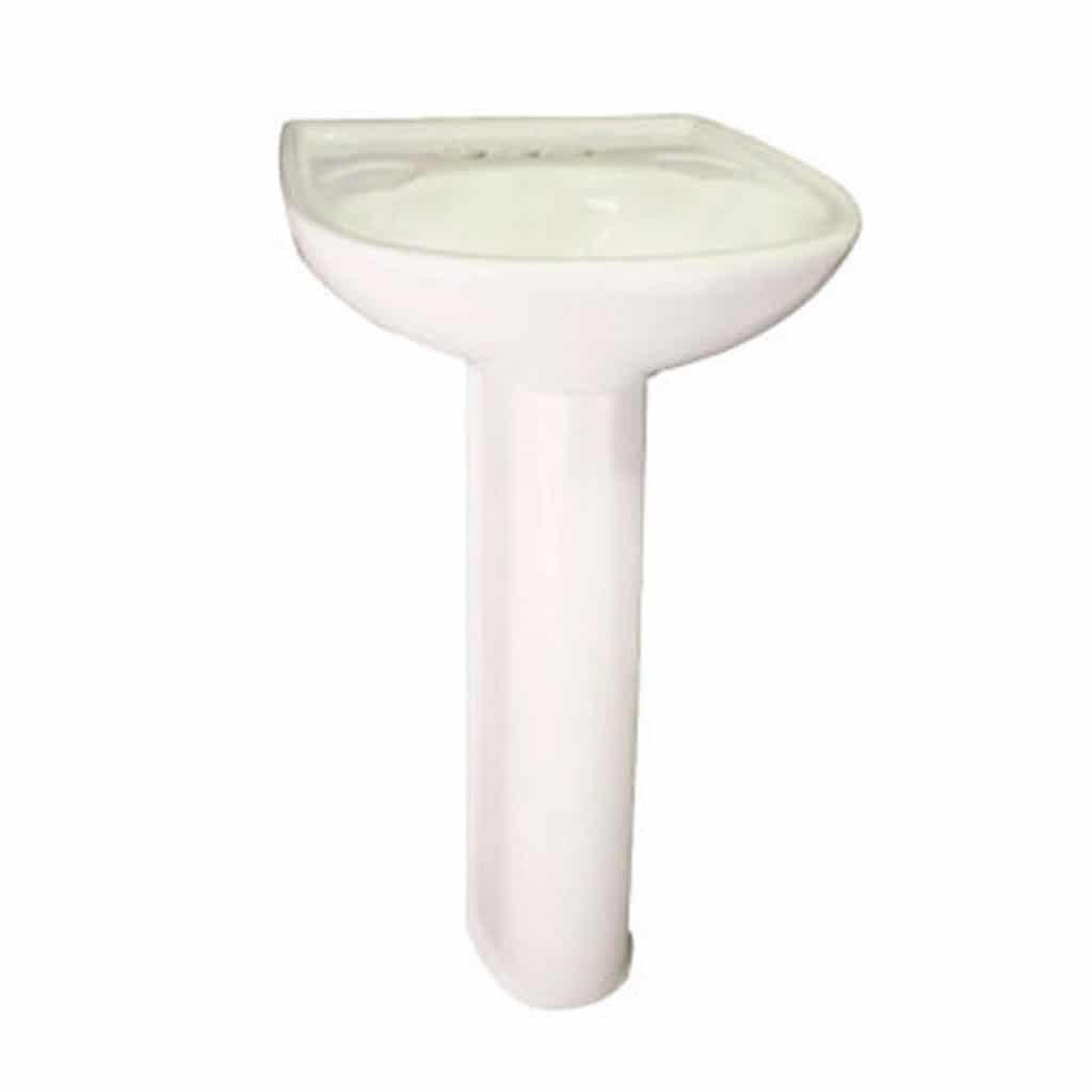 Paquete De Lavamanos + Pedestal New Habitat 4" - Blanco